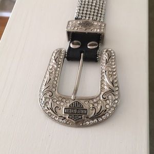 Beautiful bedazzled Harley Davidson belt